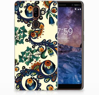 B2Ctelecom Nokia 7 Plus TPU Hoesje Design Barok Flower