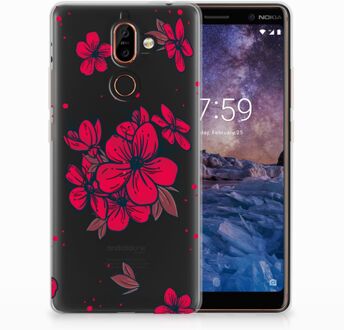 B2Ctelecom Nokia 7 Plus TPU Hoesje Design Blossom Red