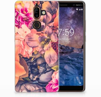 B2Ctelecom Nokia 7 Plus TPU Hoesje Design Bosje Bloemen