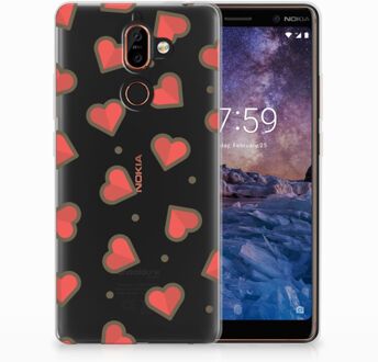 B2Ctelecom Nokia 7 Plus TPU Hoesje Design Hearts