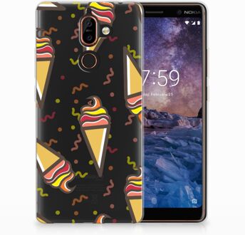 B2Ctelecom Nokia 7 Plus TPU Hoesje Design Icecream