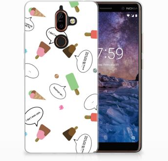 B2Ctelecom Nokia 7 Plus TPU Hoesje Design IJsjes