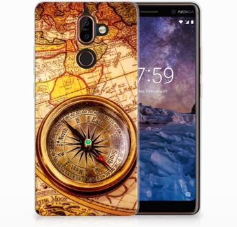 B2Ctelecom Nokia 7 Plus TPU Hoesje Design Kompas