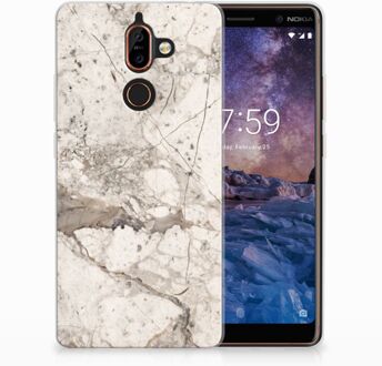 B2Ctelecom Nokia 7 Plus TPU Hoesje Design Marmer Beige