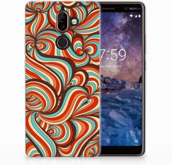 B2Ctelecom Nokia 7 Plus TPU Hoesje Design Retro