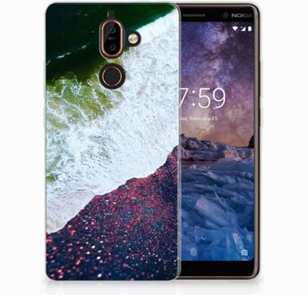 B2Ctelecom Nokia 7 Plus TPU Hoesje Design Sea in Space