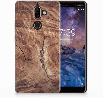 B2Ctelecom Nokia 7 Plus TPU Hoesje Design Tree Trunk