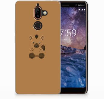 B2Ctelecom Nokia 7 Plus Uniek TPU Hoesje Baby Hyena