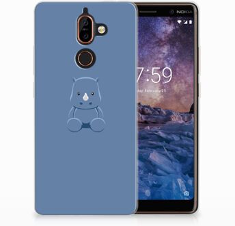 B2Ctelecom Nokia 7 Plus Uniek TPU Hoesje Baby Rhino