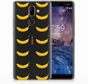 B2Ctelecom Nokia 7 Plus Uniek TPU Hoesje Banana