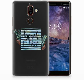 B2Ctelecom Nokia 7 Plus Uniek TPU Hoesje Boho Beach