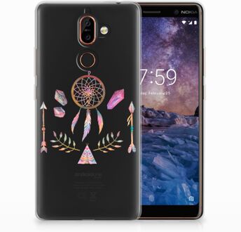 B2Ctelecom Nokia 7 Plus Uniek TPU Hoesje Boho Dreamcatcher