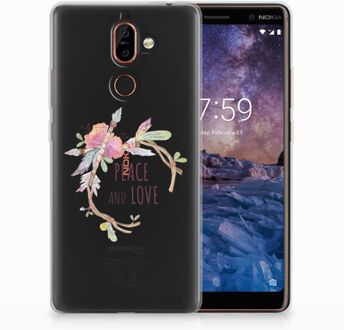 B2Ctelecom Nokia 7 Plus Uniek TPU Hoesje Boho Text