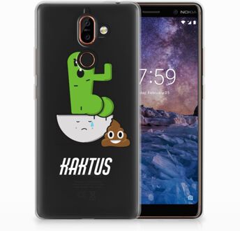 B2Ctelecom Nokia 7 Plus Uniek TPU Hoesje Cactus Poo