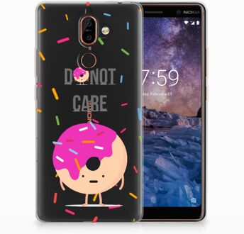 B2Ctelecom Nokia 7 Plus Uniek TPU Hoesje Donut