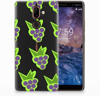 B2Ctelecom Nokia 7 Plus Uniek TPU Hoesje Druiven