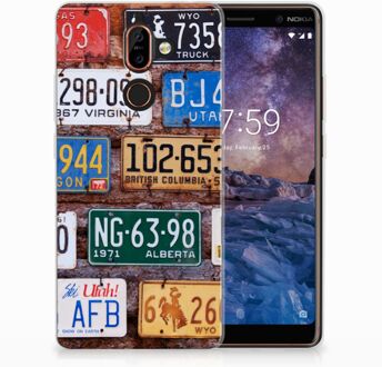 B2Ctelecom Nokia 7 Plus Uniek TPU Hoesje Kentekenplaten