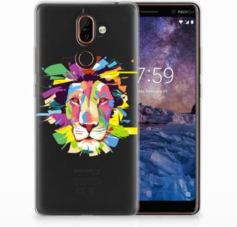 B2Ctelecom Nokia 7 Plus Uniek TPU Hoesje Lion Color