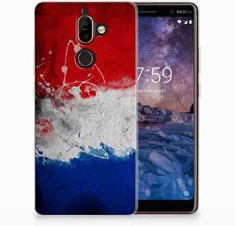 B2Ctelecom Nokia 7 Plus Uniek TPU Hoesje Nederlandse Vlag