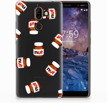 B2Ctelecom Nokia 7 Plus Uniek TPU Hoesje Nut Jar