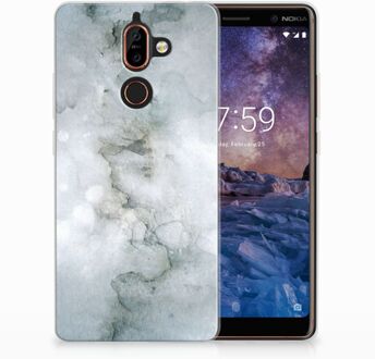 B2Ctelecom Nokia 7 Plus Uniek TPU Hoesje Painting Grey