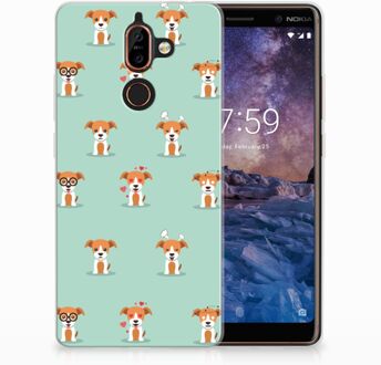 B2Ctelecom Nokia 7 Plus Uniek TPU Hoesje Pups