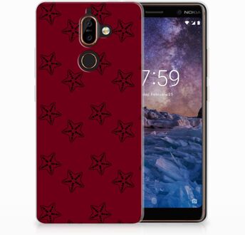 B2Ctelecom Nokia 7 Plus Uniek TPU Hoesje Sterren