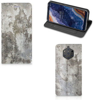 B2Ctelecom Nokia 9 PureView Standcase Hoesje Design Beton