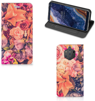 B2Ctelecom Nokia 9 PureView Standcase Hoesje Design Bosje Bloemen