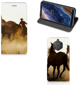 B2Ctelecom Nokia 9 PureView Standcase Hoesje Design Cowboy