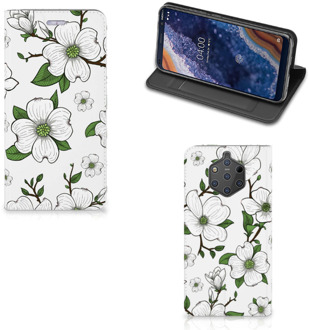 B2Ctelecom Nokia 9 PureView Standcase Hoesje Design Dogwood Flowers