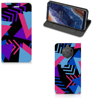 B2Ctelecom Nokia 9 PureView Standcase Hoesje Design Funky Triangle