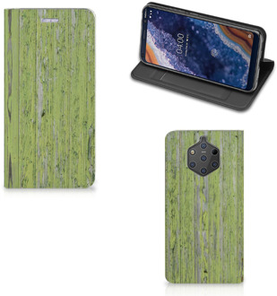 B2Ctelecom Nokia 9 PureView Standcase Hoesje Design Green Wood