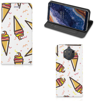 B2Ctelecom Nokia 9 PureView Standcase Hoesje Design Icecream