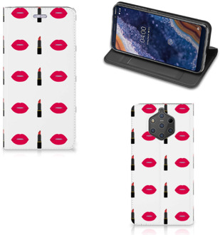 B2Ctelecom Nokia 9 PureView Standcase Hoesje Design Lipstick Kiss