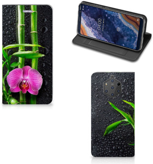 B2Ctelecom Nokia 9 PureView Standcase Hoesje Design Orchidee