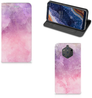 B2Ctelecom Nokia 9 PureView Standcase Hoesje Design Pink Purple Paint