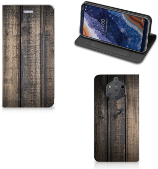 B2Ctelecom Nokia 9 PureView Standcase Hoesje Design Steigerhout