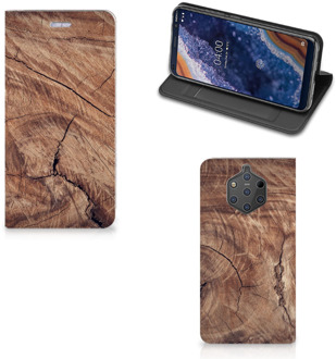 B2Ctelecom Nokia 9 PureView Standcase Hoesje Design Tree Trunk