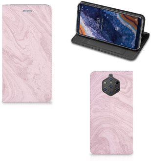 B2Ctelecom Nokia 9 PureView Standcase Hoesje Marble Pink