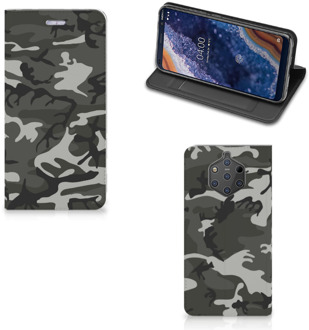 B2Ctelecom Nokia 9 PureView Uniek Standcase Hoesje Army Light