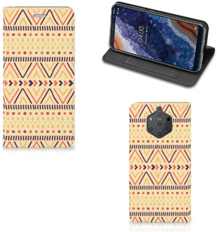 B2Ctelecom Nokia 9 PureView Uniek Standcase Hoesje Aztec Yellow