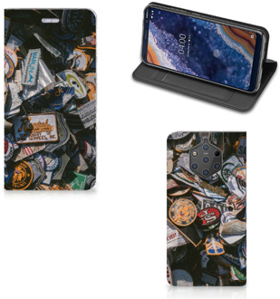 B2Ctelecom Nokia 9 PureView Uniek Standcase Hoesje Badges