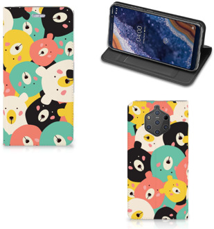 B2Ctelecom Nokia 9 PureView Uniek Standcase Hoesje Bears