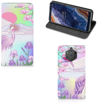 B2Ctelecom Nokia 9 PureView Uniek Standcase Hoesje Bird