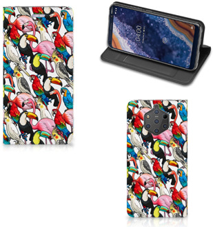 B2Ctelecom Nokia 9 PureView Uniek Standcase Hoesje Birds