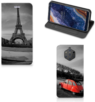 B2Ctelecom Nokia 9 PureView Uniek Standcase Hoesje Eiffeltoren