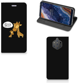 B2Ctelecom Nokia 9 PureView Uniek Standcase Hoesje Giraffe