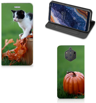 B2Ctelecom Nokia 9 PureView Uniek Standcase Hoesje Kitten