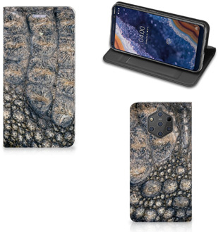 B2Ctelecom Nokia 9 PureView Uniek Standcase Hoesje Krokodillenprint